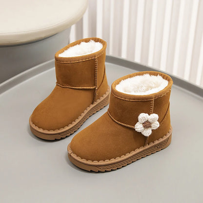 Baby Kids Fur Design Soft Casual Shoes
