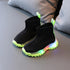 Kids Knitted Soft Sole LED Luminous Sneakers for Boys and Girls childrensterritory