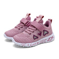 Kids Girls Cute Heart Design Light Mesh Summer Sneakers childrensterritory