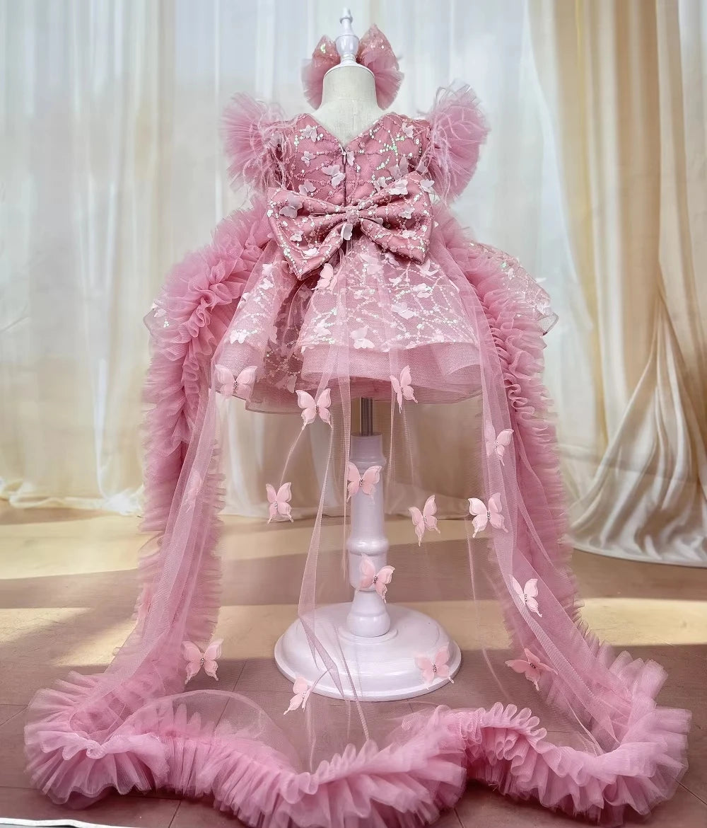 Gorgeous Lace Tulle Girls Special Occasions Luxury Dresses childrensterritory