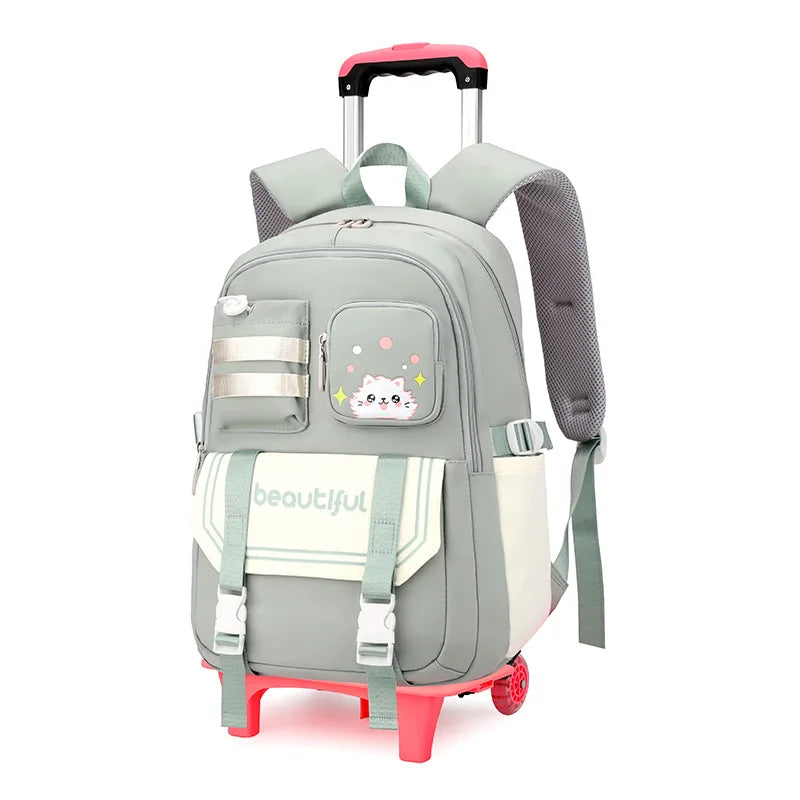 Kids’ Stylish Multicolor Travel Trolley Bag childrensterritory