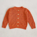 Baby Girls Long Sleeves Floral Embroidery Knitted Cardigans childrensterritory