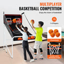 Kids Foldable Indoor Basketball Arcade Game w/ 4 Balls 8 Game Modes childrensterritory