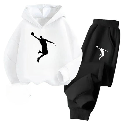 Kids’ Long-Sleeve Casual Winter Tracksuits with Sporty Design childrensterritory