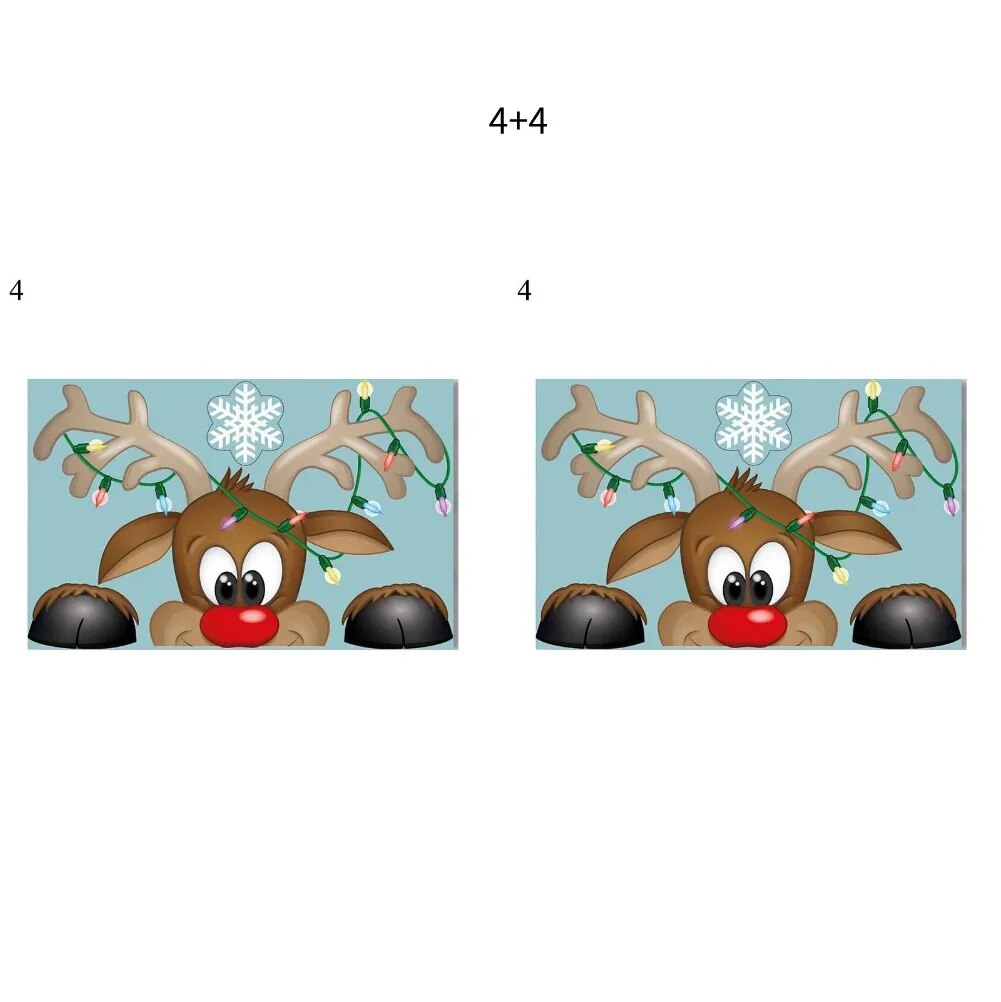 Santa Claus Snowflake Christmas Window/Wall Decals childrensterritory