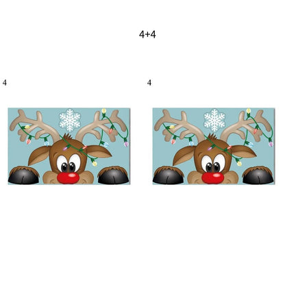 Santa Claus Snowflake Christmas Window/Wall Decals childrensterritory