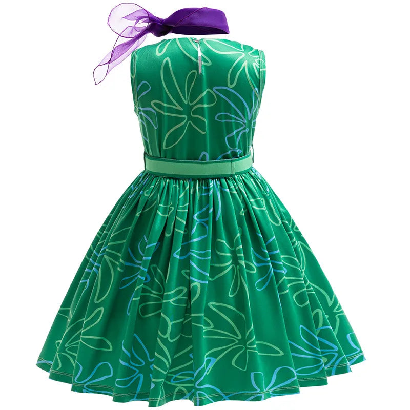 Sleeveless Printed Halloween Dresses For Girls
