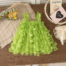 Baby Girls Butterfly Embellished Sweet Princess Dresses