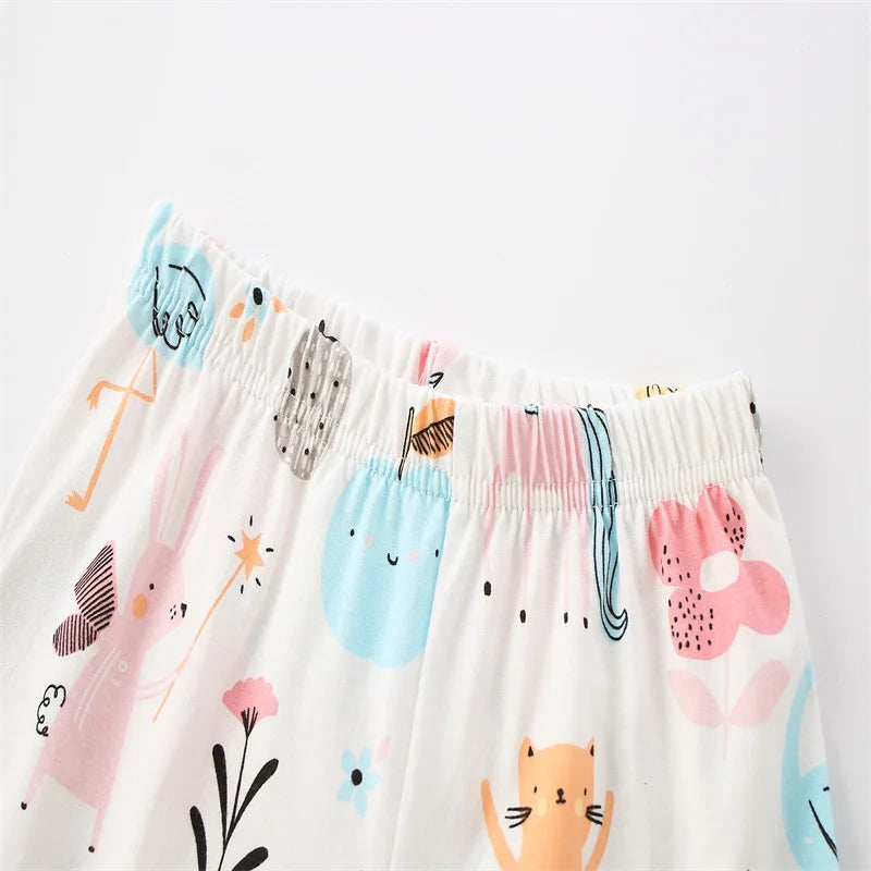 Cartoon Print Casual Kids Pyjamas for Autumn Spring childrensterritory