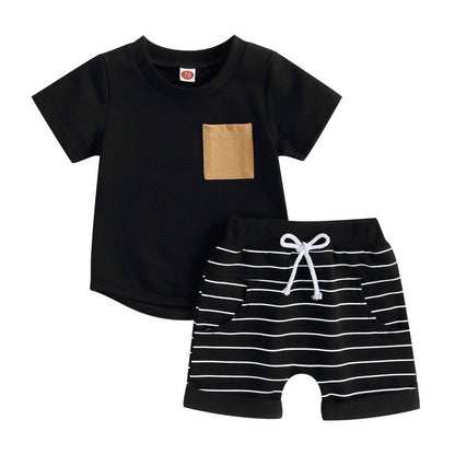 Baby Boys Short Sleeve Tops and Shorts Set for Summer childrensterritory