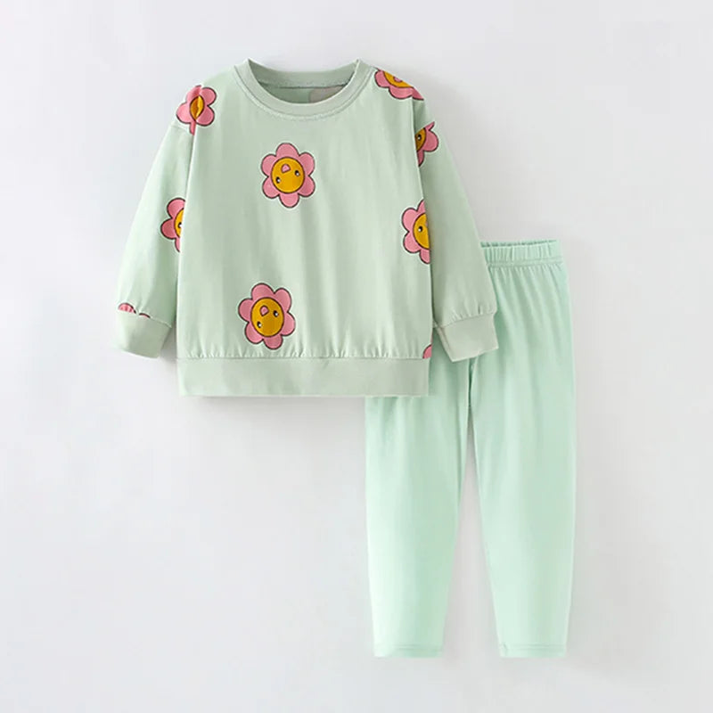 Kids Cartoon Design Cotton Sleepwear Sets childrensterritory