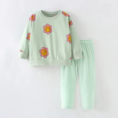 Kids Cartoon Design Cotton Sleepwear Sets childrensterritory