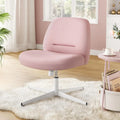 Armless Wide Cross Chair with Wheels for Home Office childrensterritory