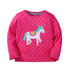 Little Girls Long Sleeves Cartoon Design Autumn Tops childrensterritory