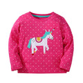 Little Girls Long Sleeves Cartoon Design Autumn Tops childrensterritory
