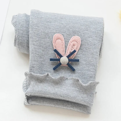 Kids Girls Elastic Waist Casual Cotton Leggings childrensterritory