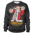 Funny Santa Claus Printed Sweatshirts For Men childrensterritory