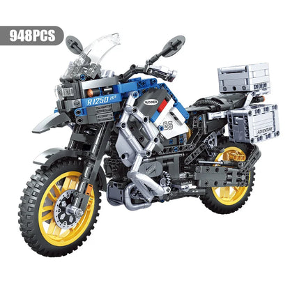City Motorcycle Building Blocks Toy Set For Kids