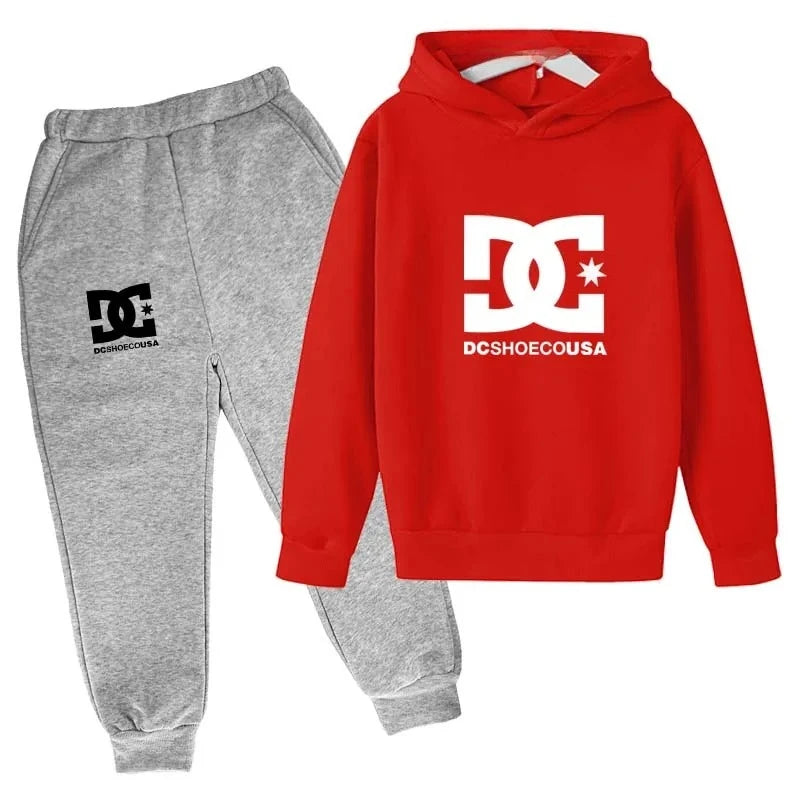 Kids Boys Long Sleeves Hoodies + Pants 2Pcs Set