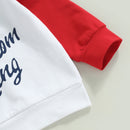 Kids Boys Girls Letters Print Long Sleeve Sweatshirt Tops