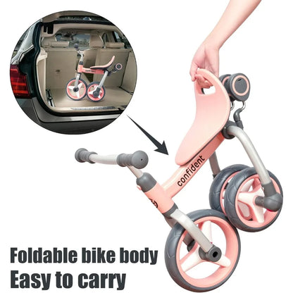 4 in 1 Tricycle for Toddlers with Adjustable Seat and Removable Pedal childrensterritory