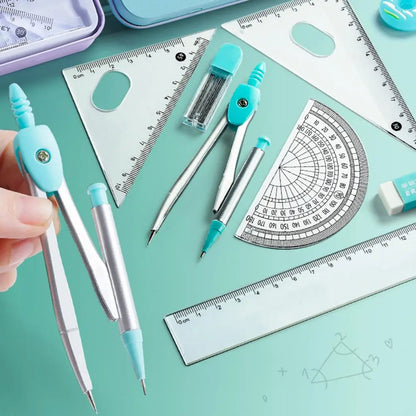 7 Pieces Student Mathematical Geometry Set childrensterritory