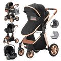 3 in 1 Portable High Landscape Luxury Baby Stroller