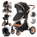 3 in 1 Portable High Landscape Luxury Baby Stroller