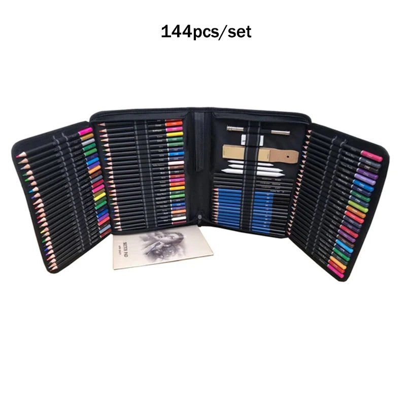 Portable Drawing Pencil Set: 72/95/144 PCS Artists Tools