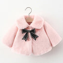 Baby Girls' Long Sleeves Collar Design Warm Jacket childrensterritory