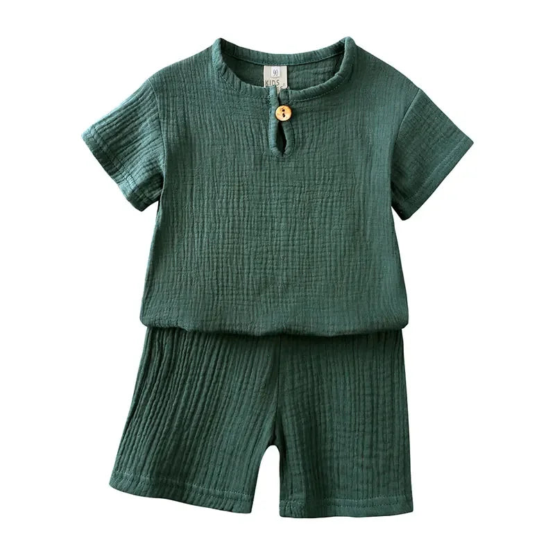 Short-Sleeved Casual Summer Outfits For Boys childrensterritory