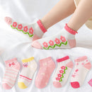 Baby/Kids 5 Pairs/Lot Breathable Casual Mesh Socks for Boy Girl childrensterritory