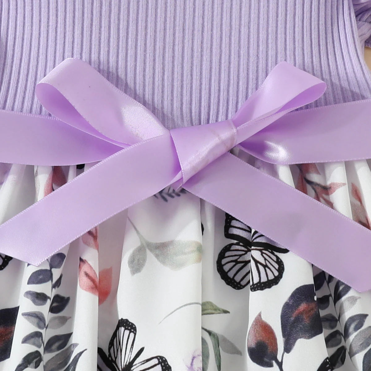 Butterfly Print Sleeveless Summer Party Dresses for Little Girls childrensterritory