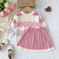 Girls’ Long-Sleeve Printed Warm Outfits childrensterritory