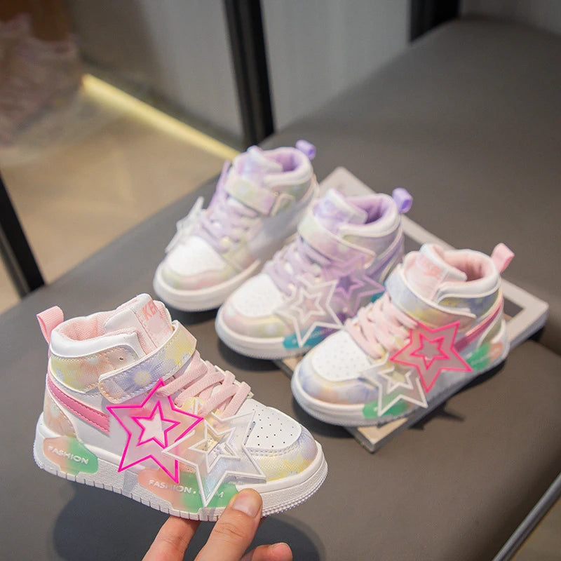 Classic Non-slip Colorful Walking Sneakers for Girls childrensterritory