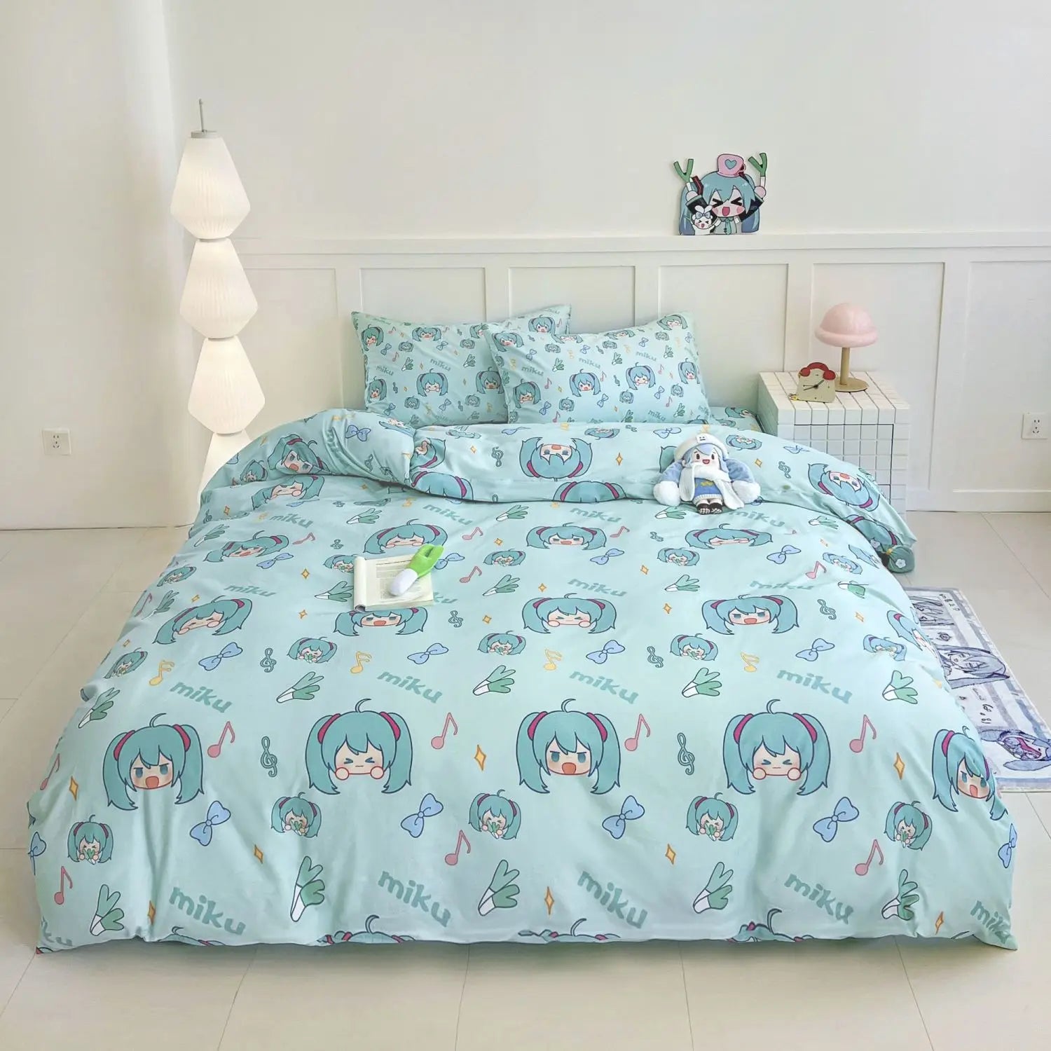 Girls' Cute Cartoon Design Soft Bedding Set childrensterritory