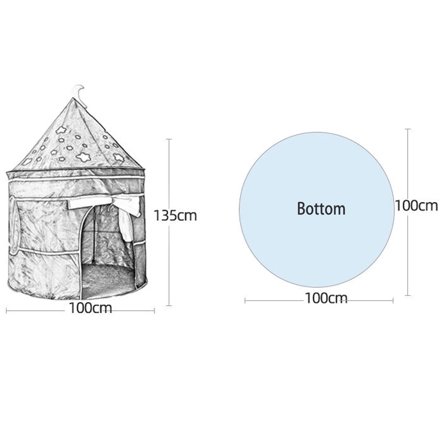 Indoor Princess Toy House for Kids Under 14 Years childrensterritory