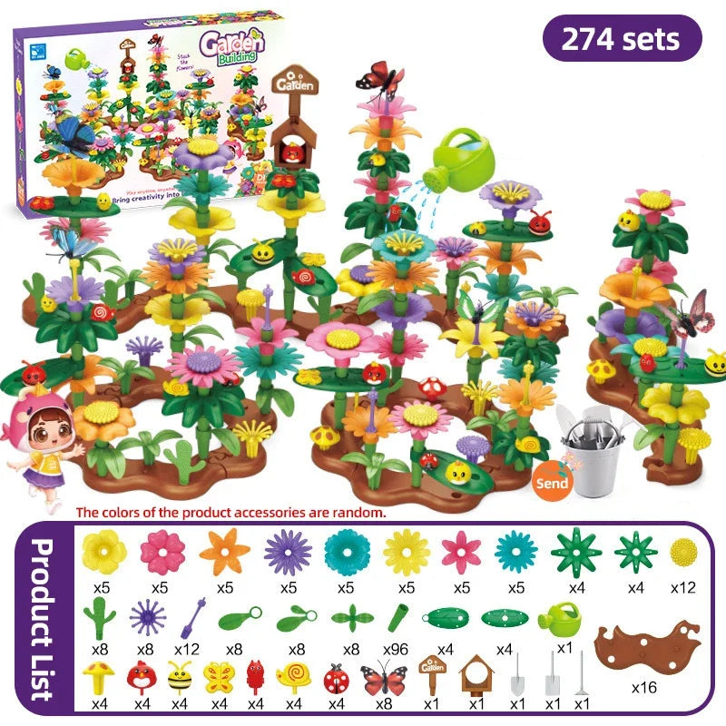 Educational Flower Garden Building Toys for Kids