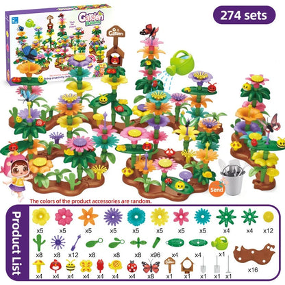 Educational Flower Garden Building Toys for Kids