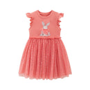 Kids Girls Cartoon Rabbit Embroidery Summer Party Dress childrensterritory