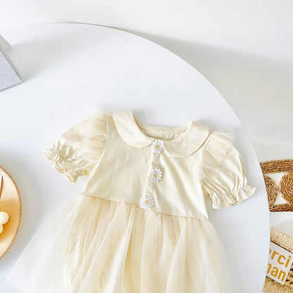 Baby Girl Princess Party Bodysuits for Summer childrensterritory