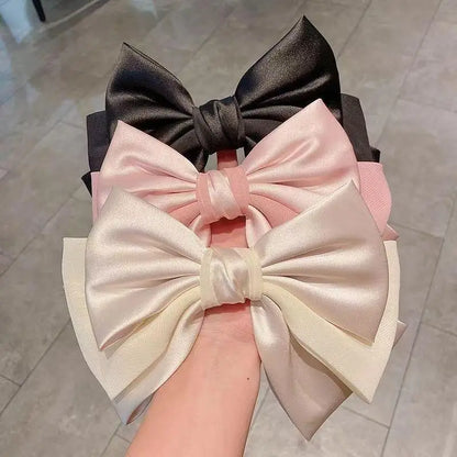 Girls Three Layers Big Barrette Bows Hair-clips