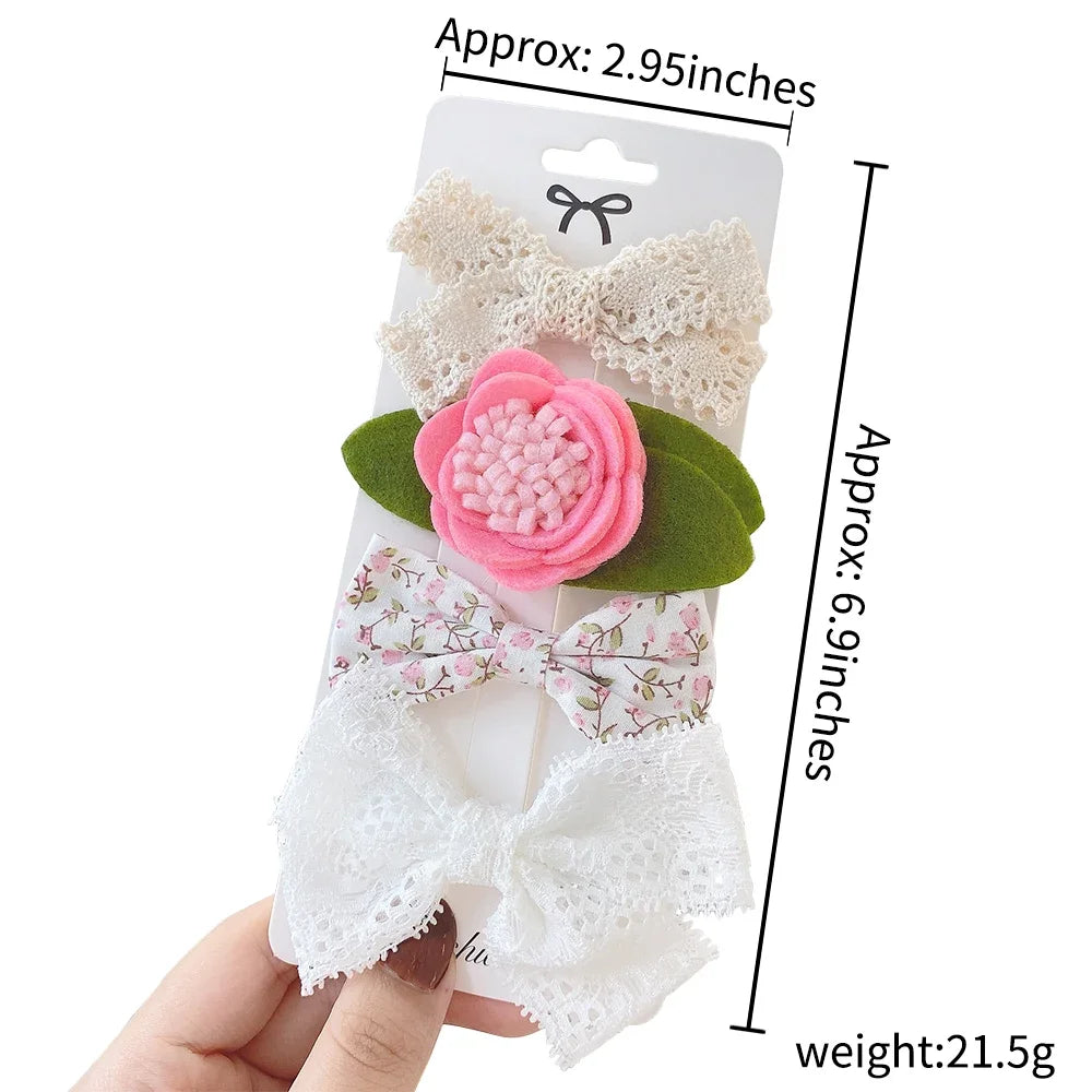 Girls Cute Handmade Lace Design Hair Accessories
