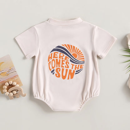 Baby O Neck Sun Print Summer Bodysuit childrensterritory