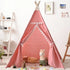 Kids Porable Cotton Canvas Indian Play Tent childrensterritory