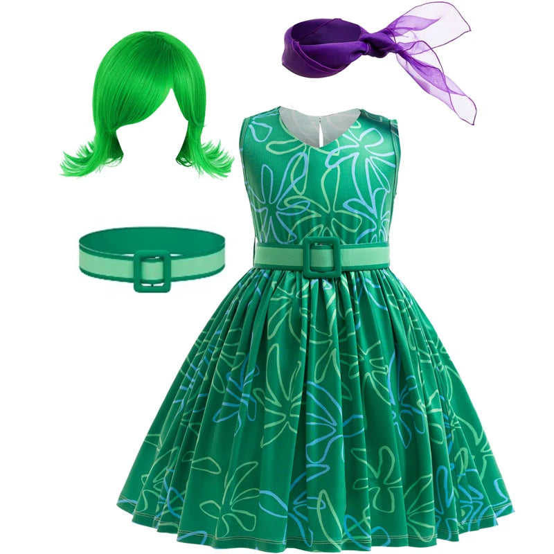 Sleeveless Printed Halloween Dresses For Girls