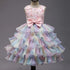 Sleeveless Bow Design Fluffy Summer Party Dresses childrensterritory