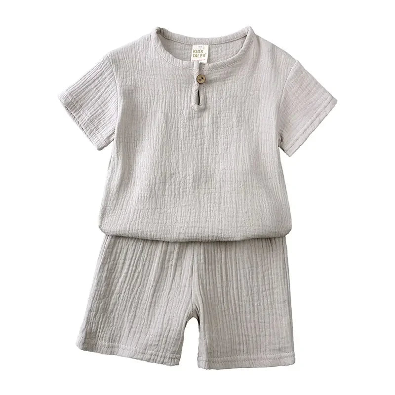 Short-Sleeved Casual Summer Outfits For Boys childrensterritory