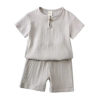 Short-Sleeved Casual Summer Outfits For Boys childrensterritory
