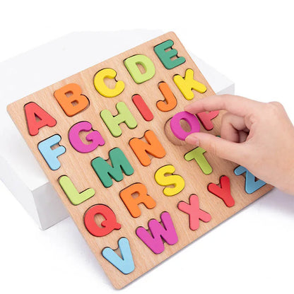 Kids Shape Matching Wooden Puzzle Educational Toys childrensterritory